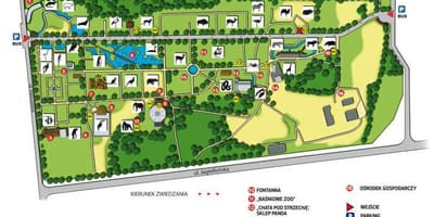 Χάρτη Βαρσοβία zoo 